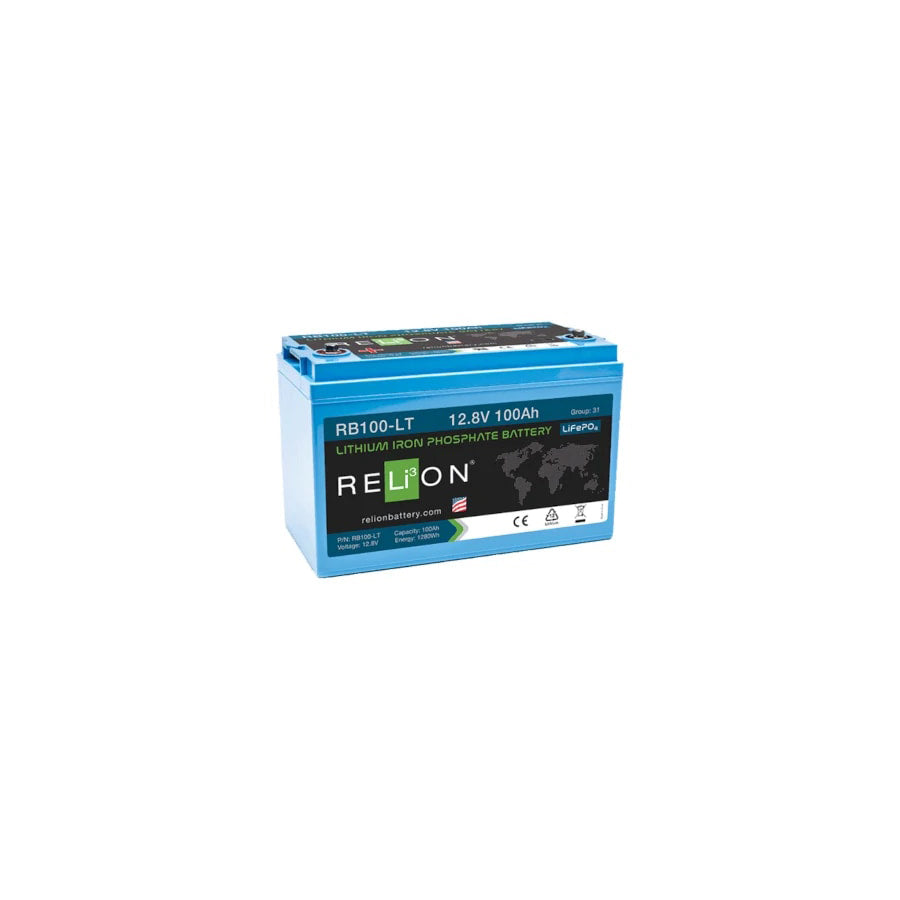 RELiON Lithium 12V 100Ah Leisure Battery LiFePO4 - REL-RB100-LT | ML Performance US Car Parts