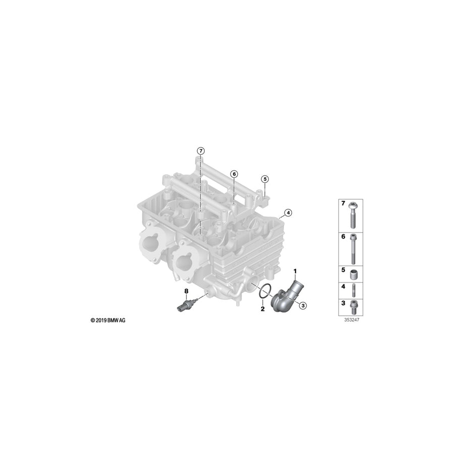Genuine BMW 11128528927 Connector (Inc. i3) | ML Performance US Car Parts