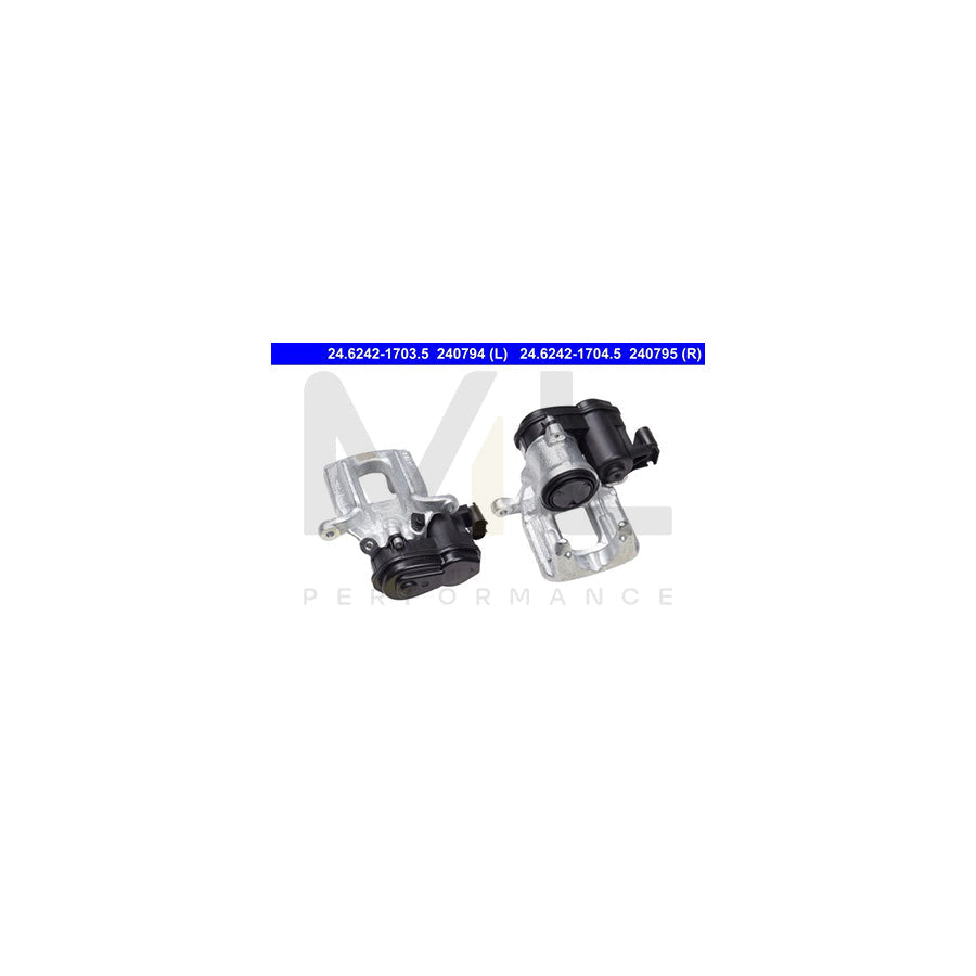 ATE 24.6242-1703.5 Brake Caliper for vehicles with electric parking brake, with electric motor, without holder