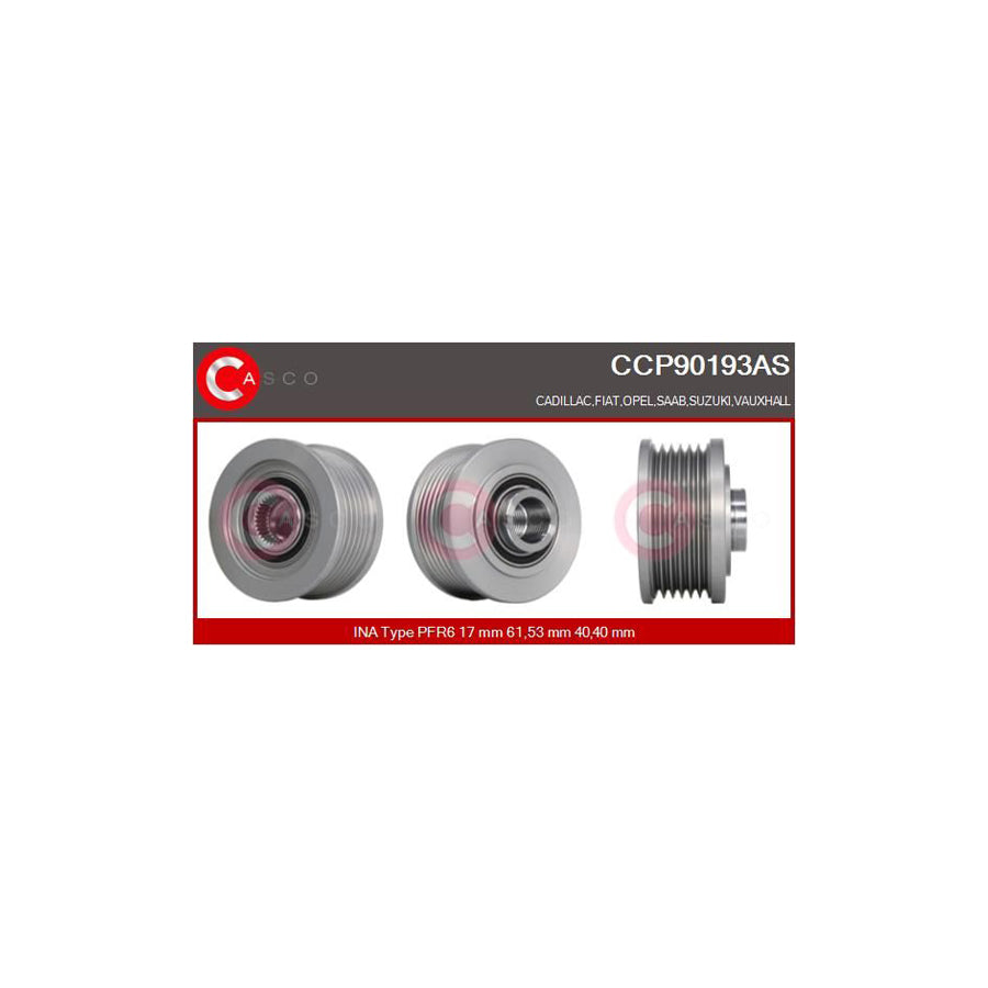 Casco Ccp90193As Pulley, Alternator