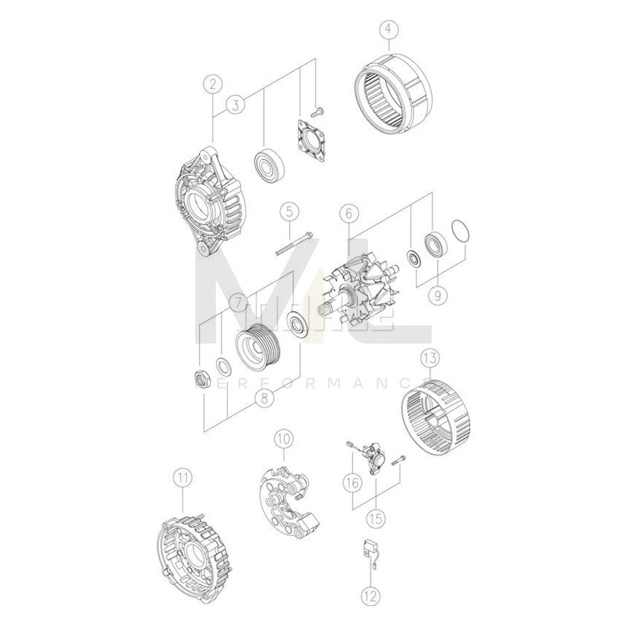MAHLE ORIGINAL MG 89 Alternator 14V, 120A | ML Performance Car Parts