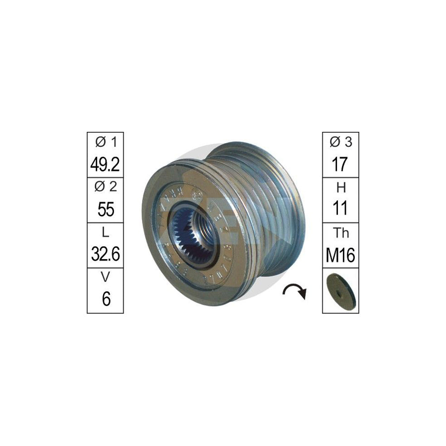 Era ZN5493 Alternator Freewheel Clutch