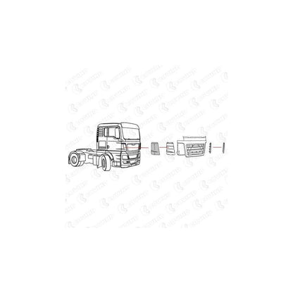 Covind Tgx/164 Air Deflector, Driver Cab