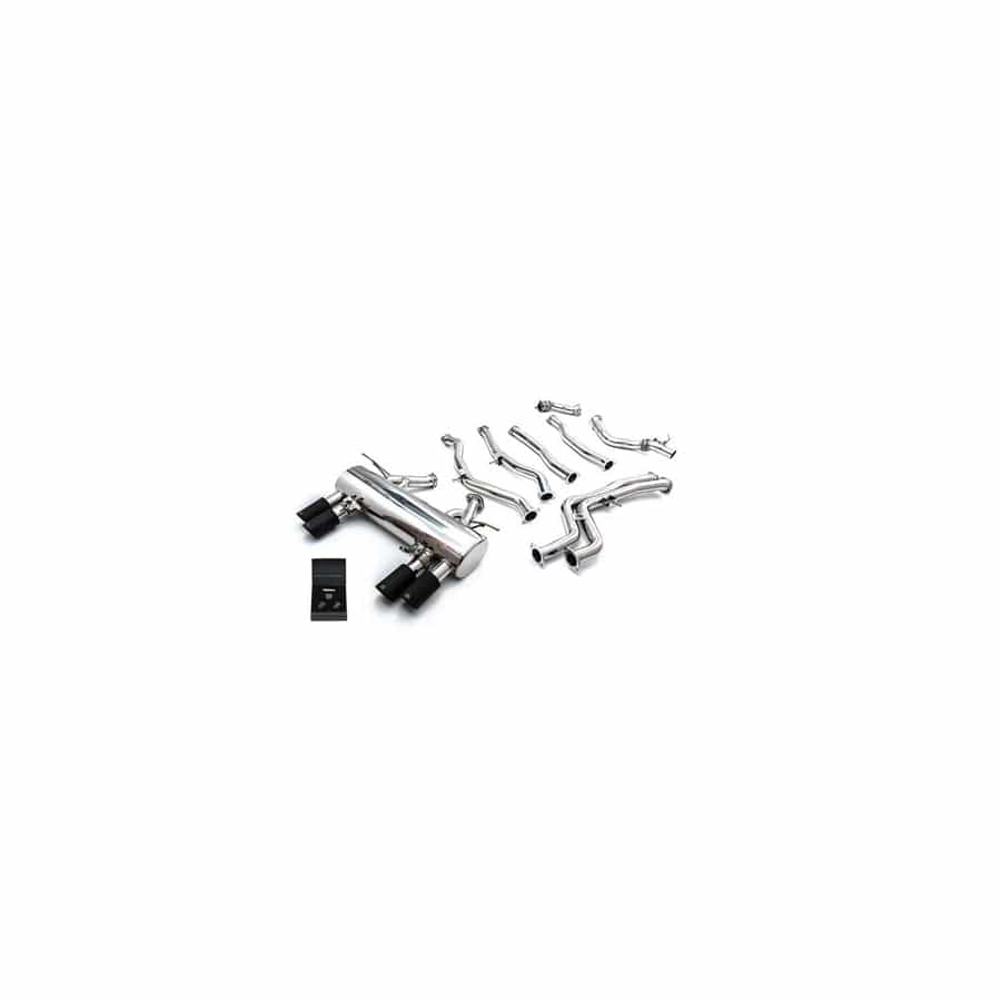 Armytrix BMF8ME-QS11M Valvetronic Exhaust System BMW M3 F80 | M4 F82/F83 2014-2020 with Quad Matte Black 3.5"