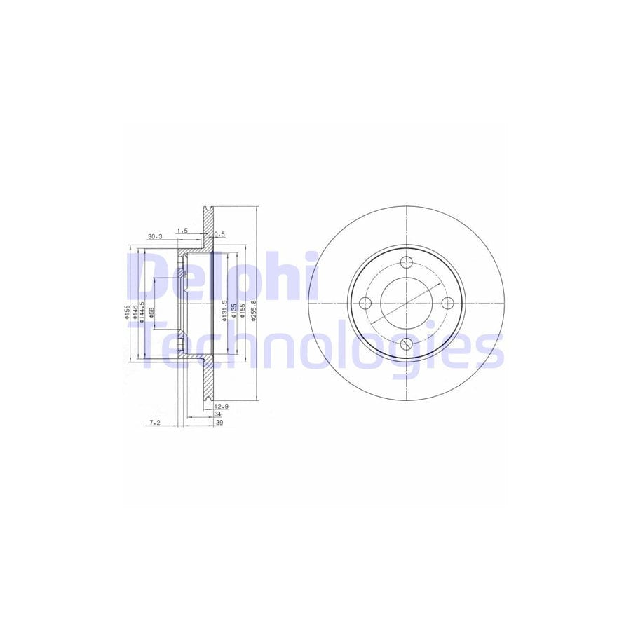 Delphi Bg2215 Brake Disc