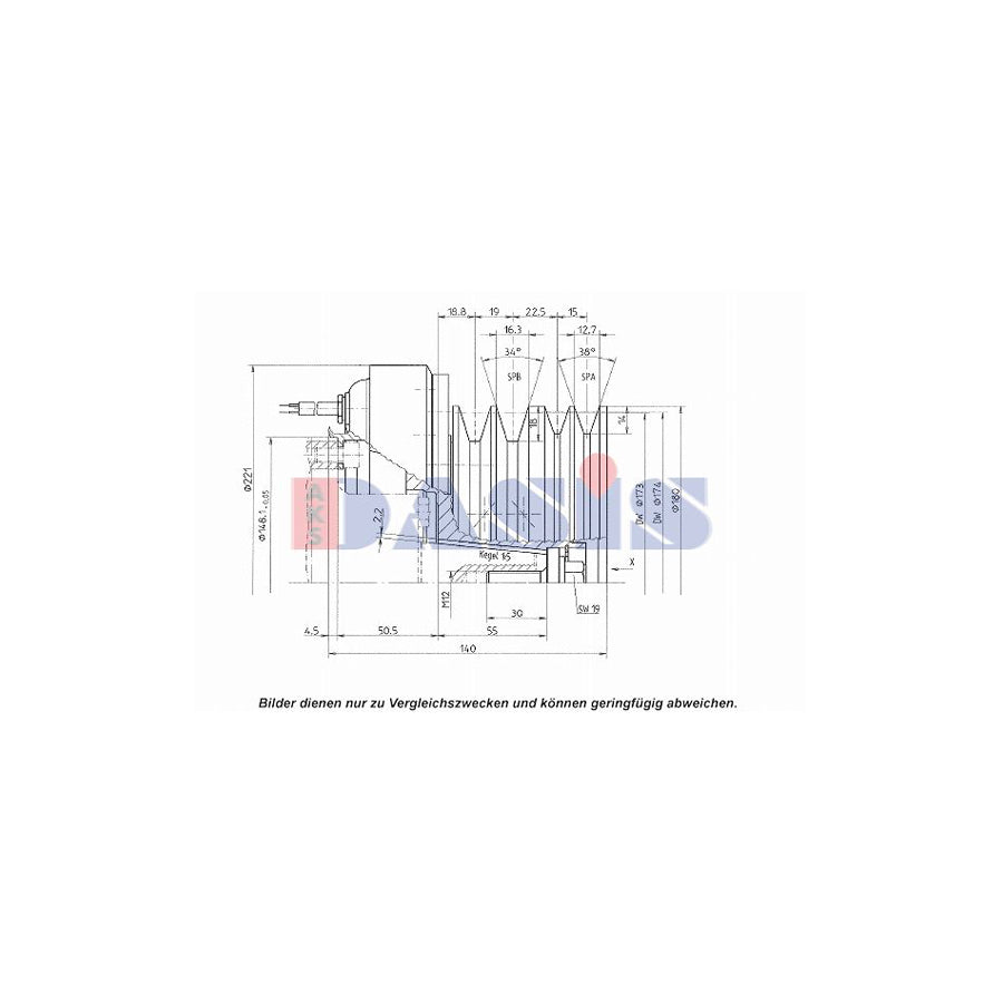 AKS Dasis 851275N AC Compressor Clutch