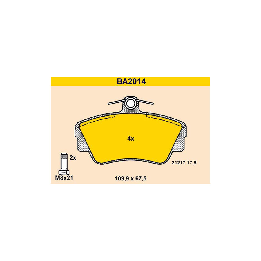 Barum Ba2014 Brake Pad Set