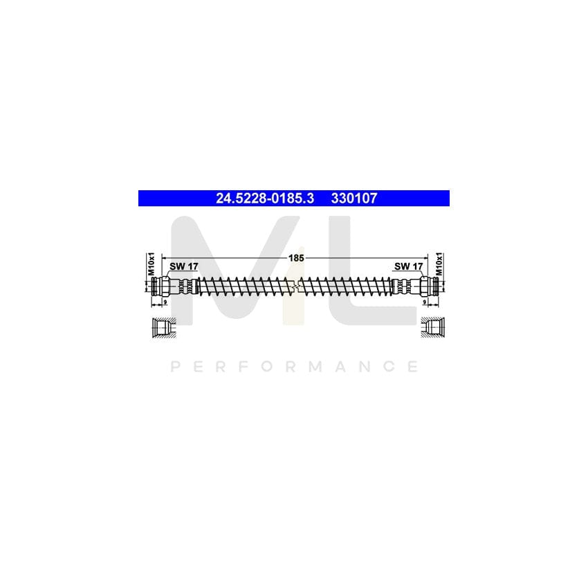 ATE 24.5228-0185.3 Brake Hose 185mm