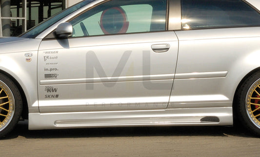Rieger 00056762 Audi 8P A3 Side Skirt 1 | ML Performance UK Car Parts