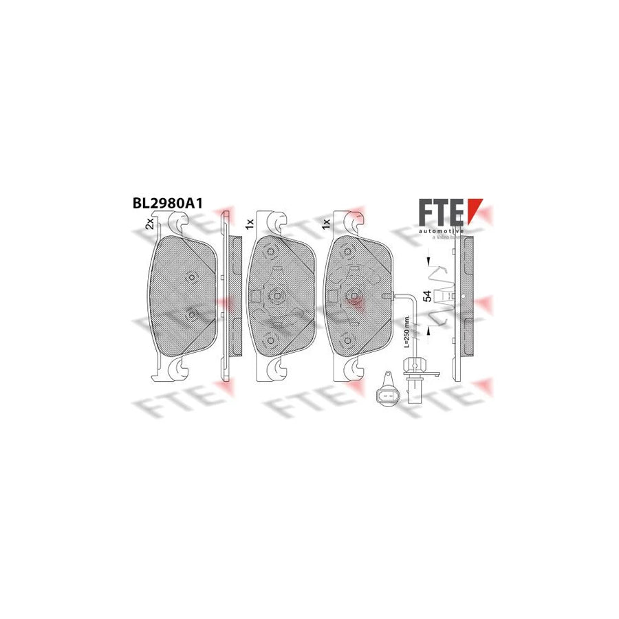 FTE 9011226 Brake Pad Set
