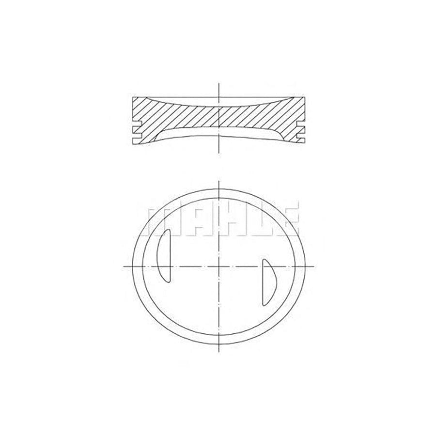 MAHLE ORIGINAL 643 06 01 Piston 74,5 mm, with piston rings | ML Performance Car Parts