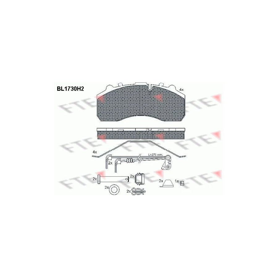 FTE Bl1730H2 Brake Pad Set