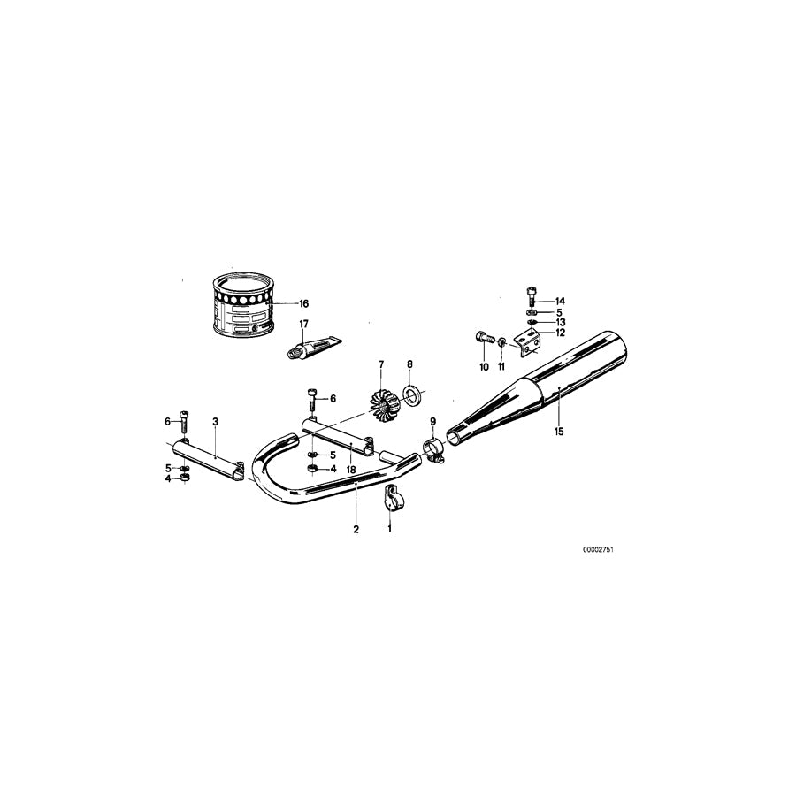 Genuine BMW 18112302011 Crossover (Inc. R65LS) | ML Performance US Car Parts