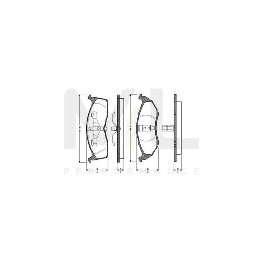 Bosch 0986Tb2302 Brake Pad Set Excl. Wear Warning Contact, With Accessories  | ML Performance Car Parts