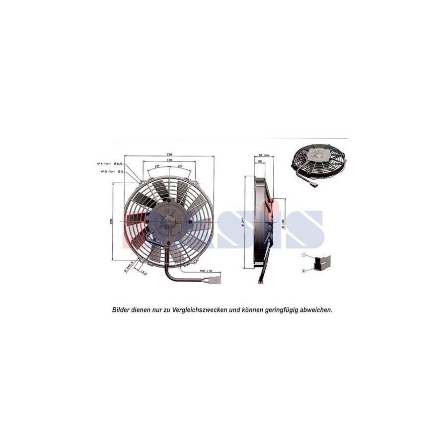 AKS Dasis 870004N Fan, Radiator