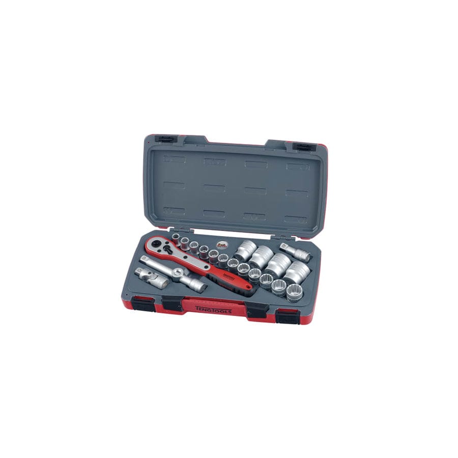 Teng TENT1221 T1221 Socket Set of 21 Metric 1/2in Drive