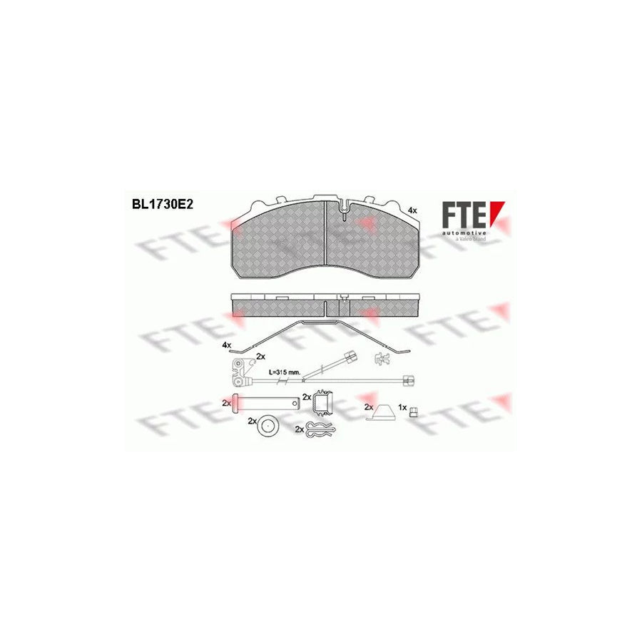 FTE Bl1730E2 Brake Pad Set