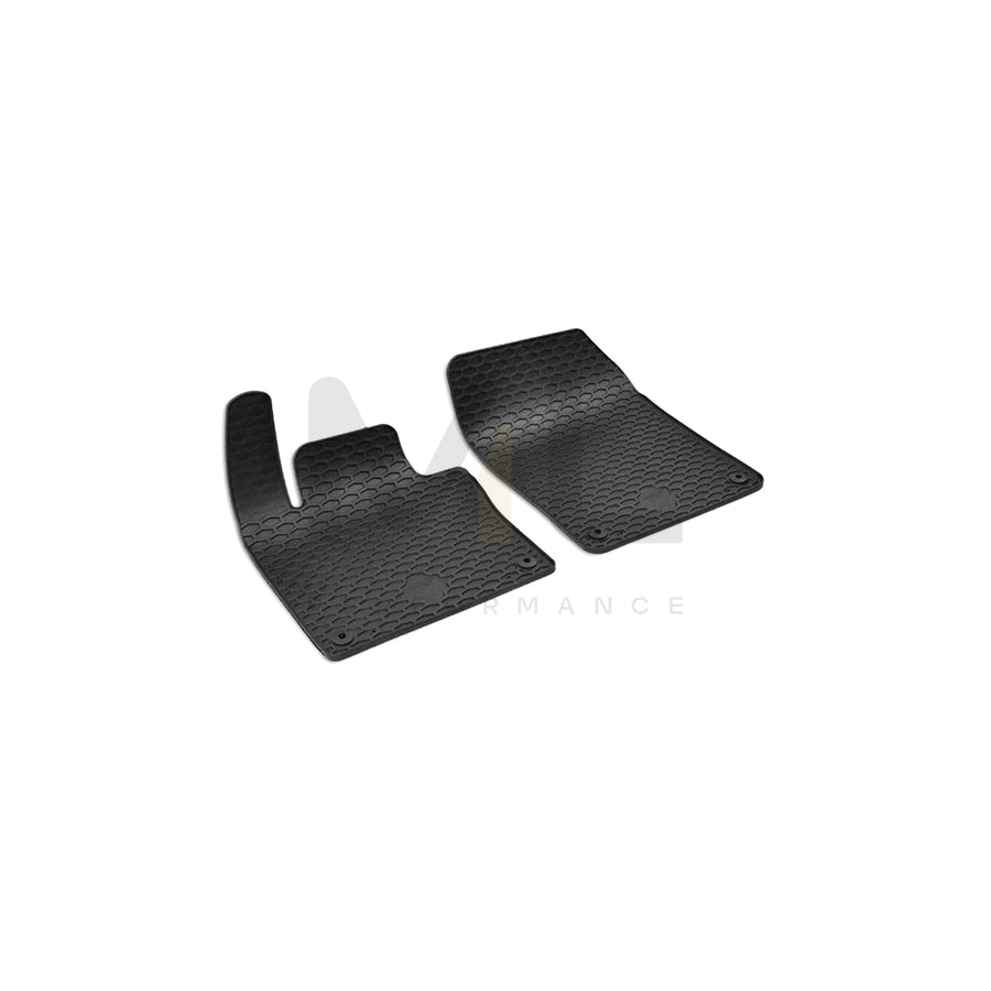 WALSER RubberLine 50846 Floor mat set Elastomer, Front, Black