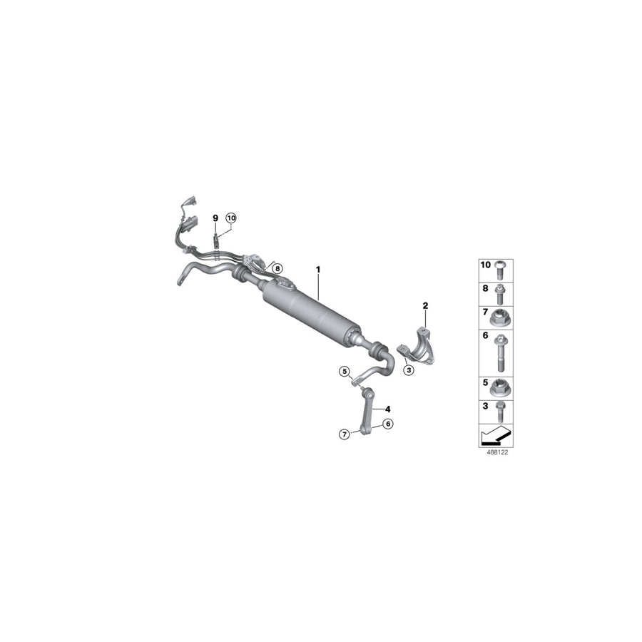 Genuine BMW 37106866299 G14 G07 Wiring Clip, Triple (Inc. M760LiX, Phantom EWB & Phantom) | ML Performance US Car Parts