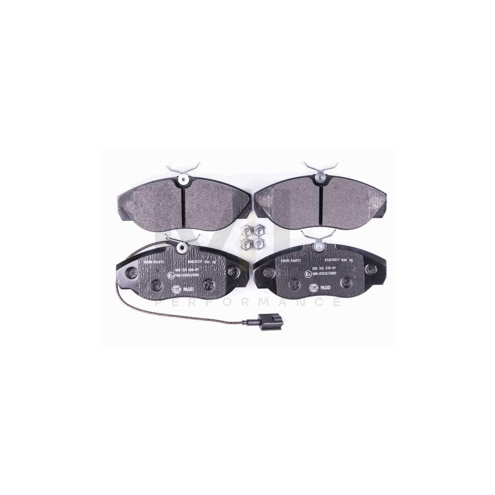 Hella 8DB 355 006-231 Brake Pad Set Not Prepared For Wear Indicator