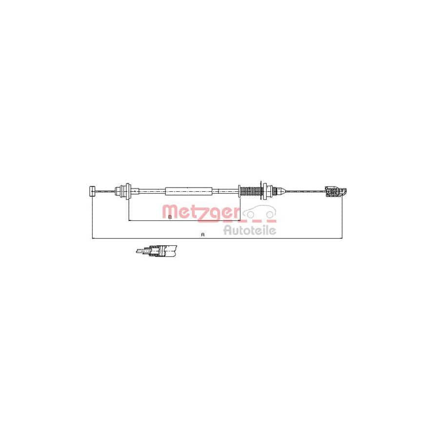 METZGER 10.0390 Throttle Cable for DACIA LOGAN