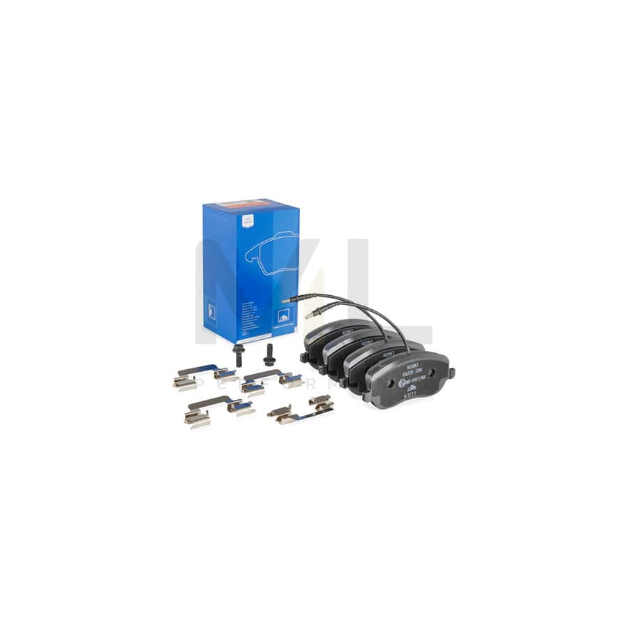 ATE 13.0460-2863.2 Brake pad set incl. wear warning contact, with brake caliper screws, with accessories