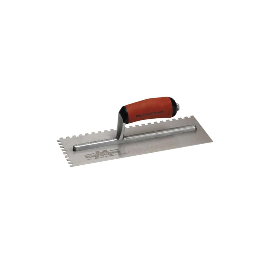 Marshalltown M/T702SD M702SD Notched Trowel Square 1/4in DuraSoft® Handle 11 x 4.1/2in