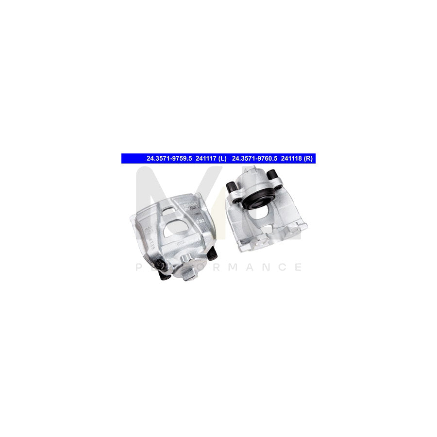 ATE 24.3571-9759.5 Brake Caliper without holder