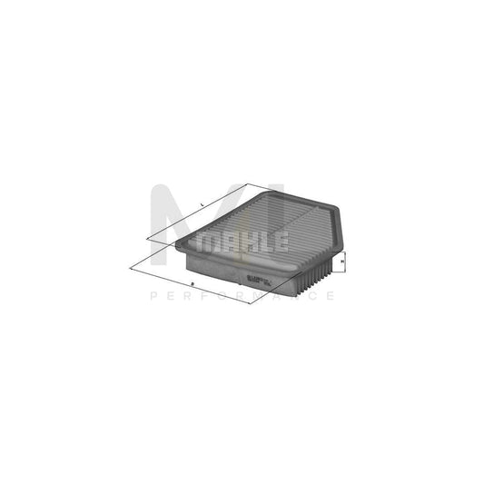 MAHLE ORIGINAL LX 1613 Air Filter Filter Insert | ML Performance Car Parts