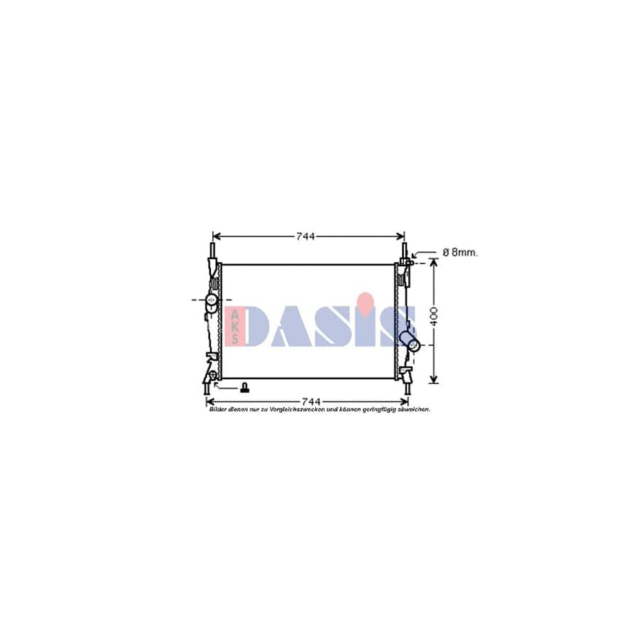 AKS Dasis 090075N Engine Radiator for Ford Transit
