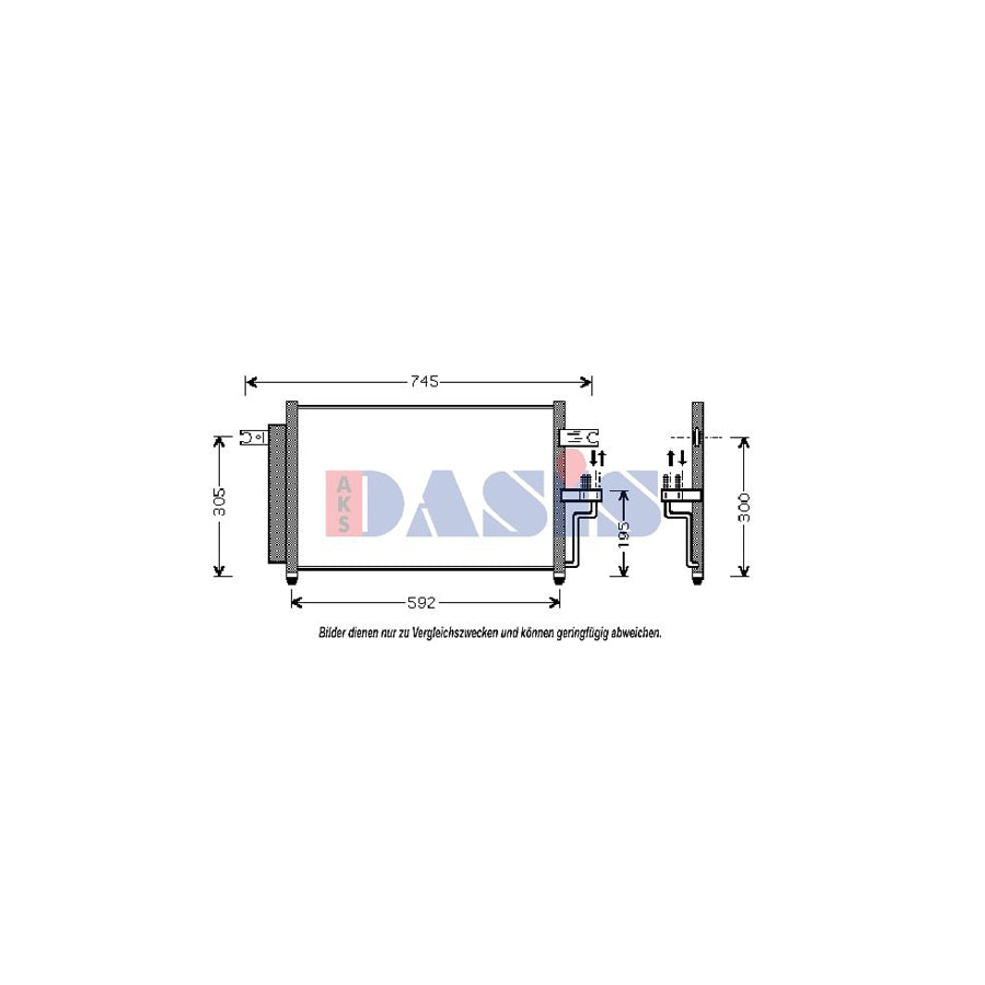 AKS Dasis 562003N Air Conditioning Condenser