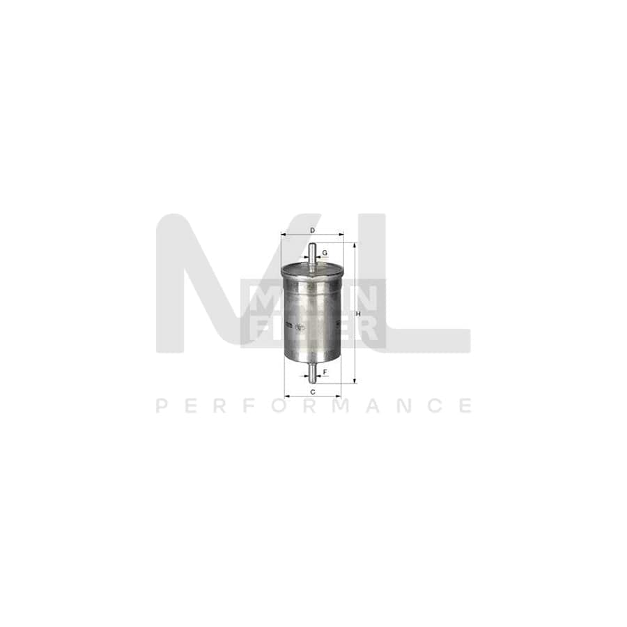 MANN-FILTER WK 612/1 Fuel filter In-Line Filter