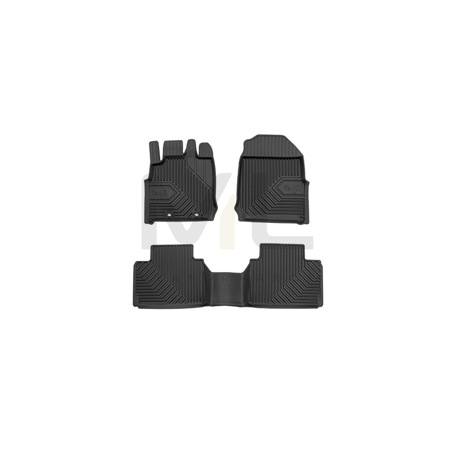 FROGUM Tailored, No.77 77426948 Floor mat set for ISUZU D-MAX III Pickup (RG01) Elastomer, Front and Rear, Quantity: 3, Black, (LHD)