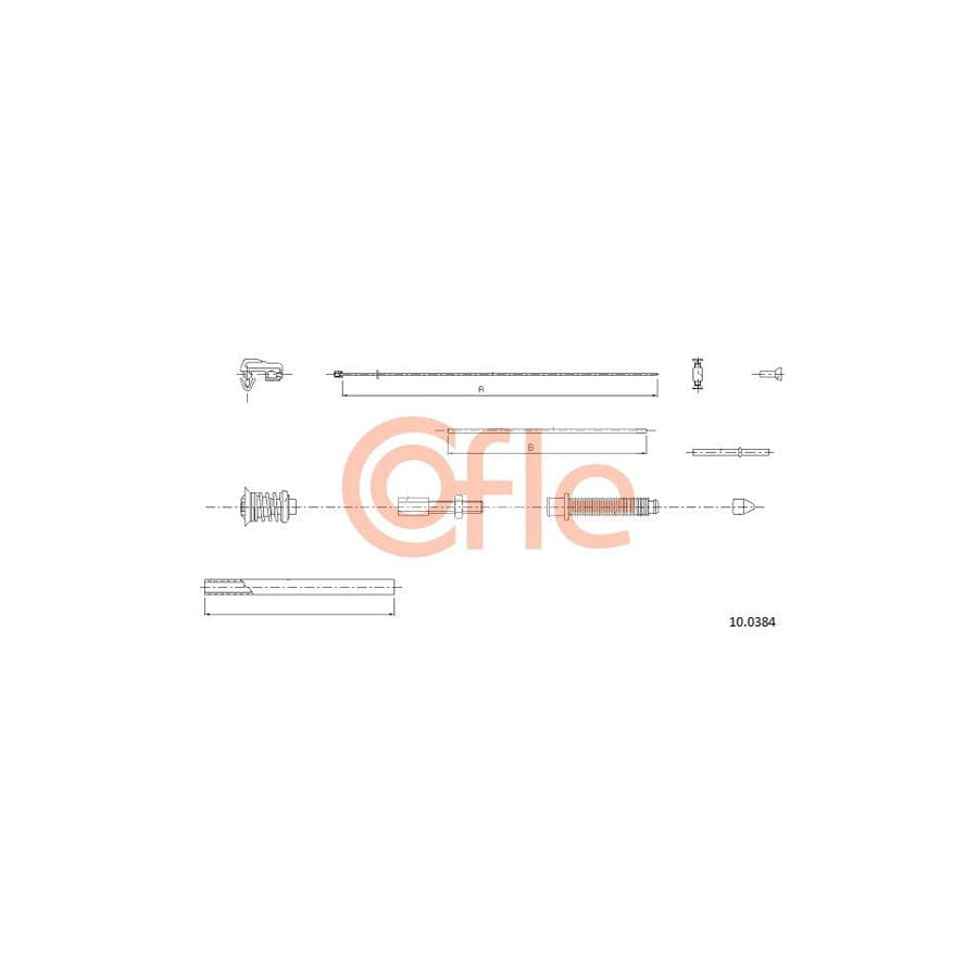 COFLE 10.0384 Throttle Cable