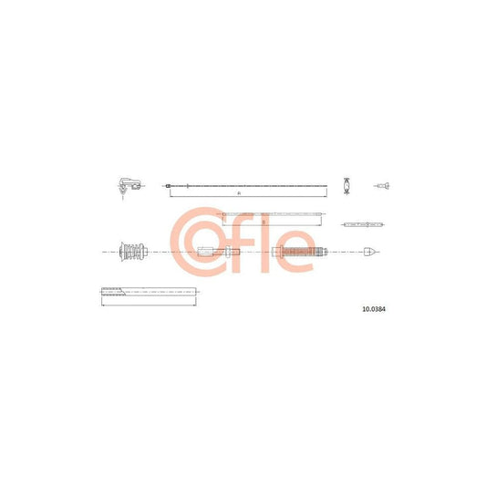 COFLE 10.0384 Throttle Cable