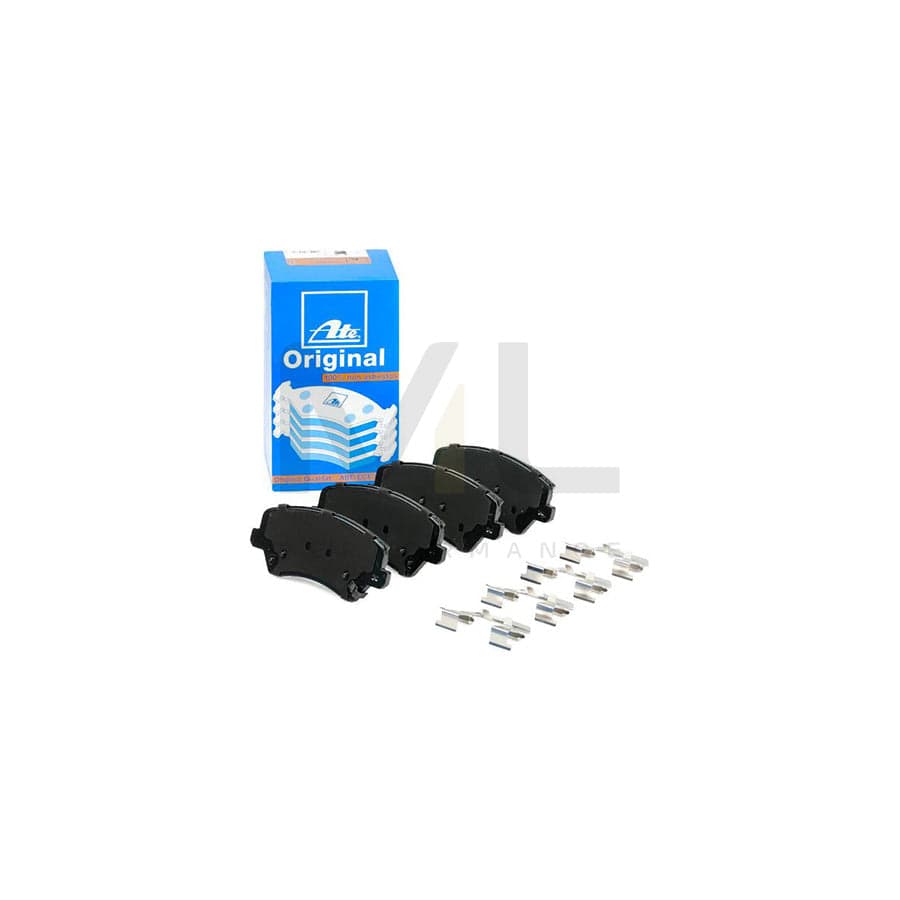 ATE 13.0460-5645.2 Brake pad set with acoustic wear warning, with anti-squeak plate, with accessories
