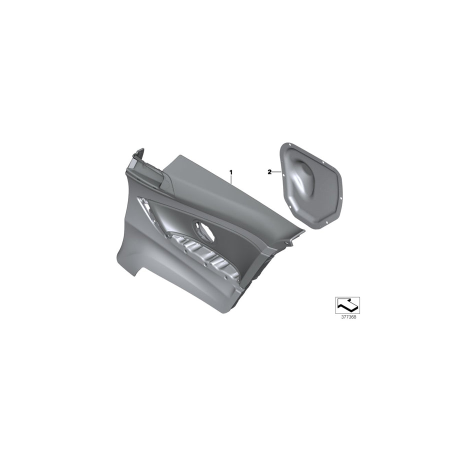 Genuine BMW 51437389751 F32 Side Trim Cover, Leather, Left SCHWARZ/SCHWARZ (Inc. 435iX, 440iX & 430i) | ML Performance US Car Parts