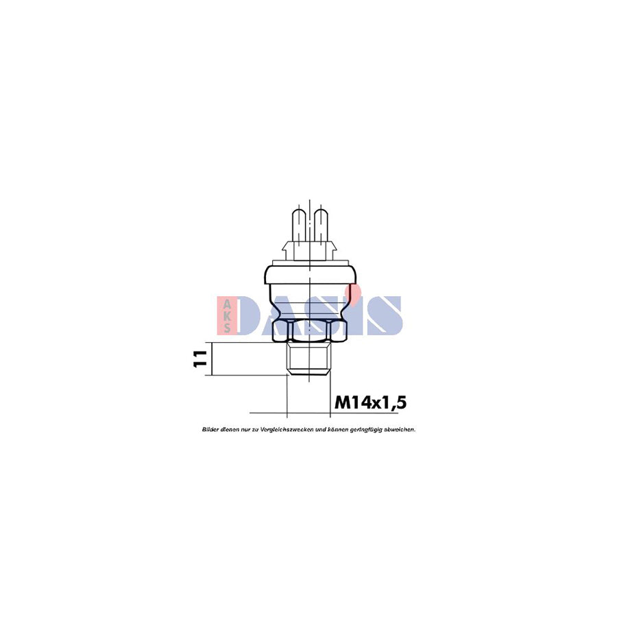 AKS Dasis 751067N Temperature Switch, Radiator Fan