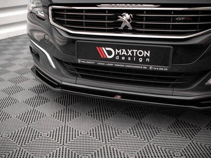 Maxton Design Peugeot 508 Gt MK1 Facelift (2014-2018) Front Splitter V.2