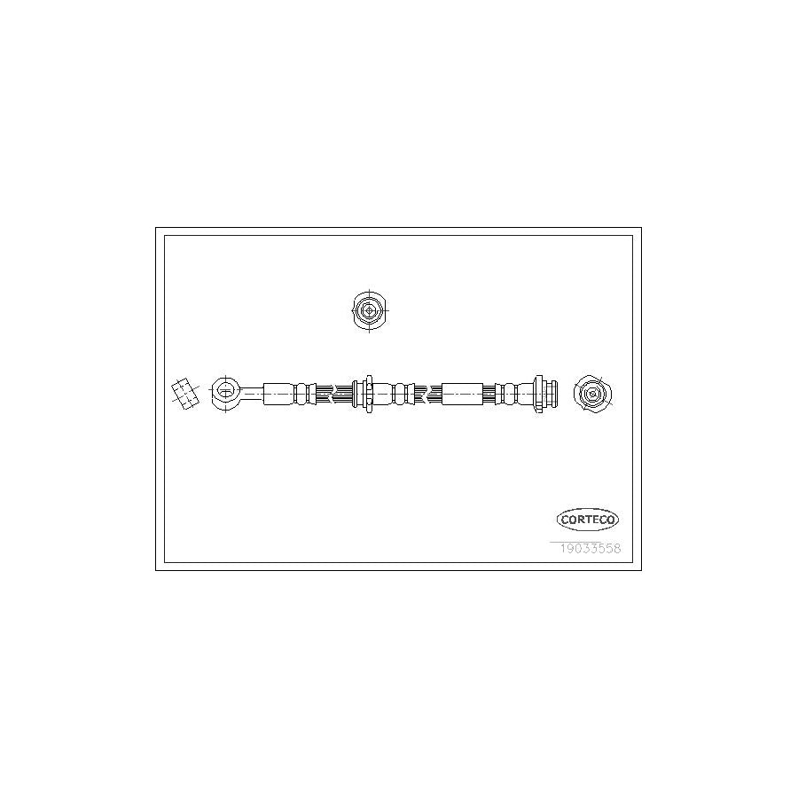 Corteco 19033558 Brake Hose for Nissan Primera