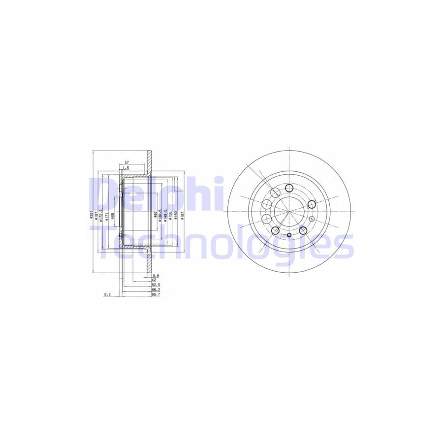 Delphi Bg2103 Brake Disc