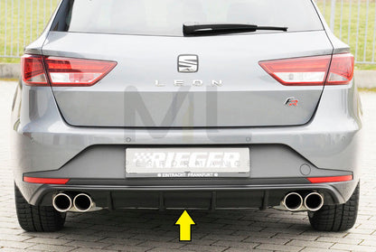 Rieger 00027025 SEAT 5F Leon FR Rear Diffuser 1 | ML Performance UK Car Parts