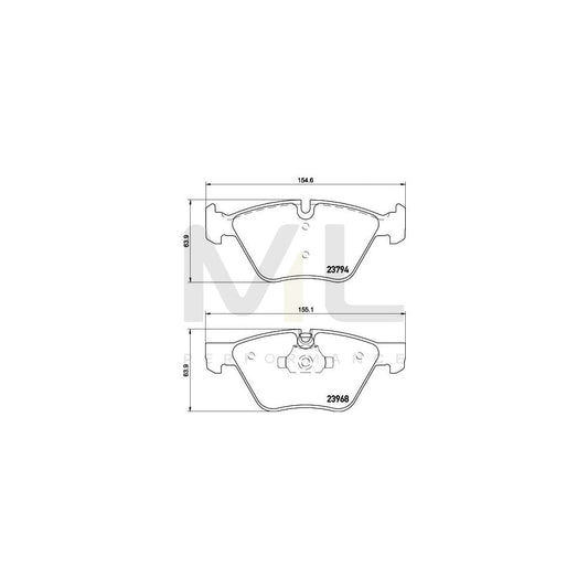 Hella 8DB 355 011-321 Brake Pad Set Prepared For Wear Indicator