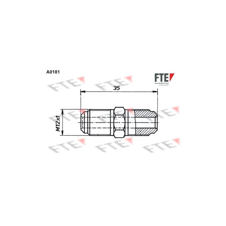 FTE 9910052 Adapter, Brake Lines