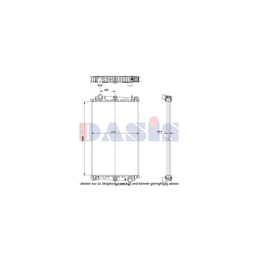 AKS Dasis 290016S Engine Radiator