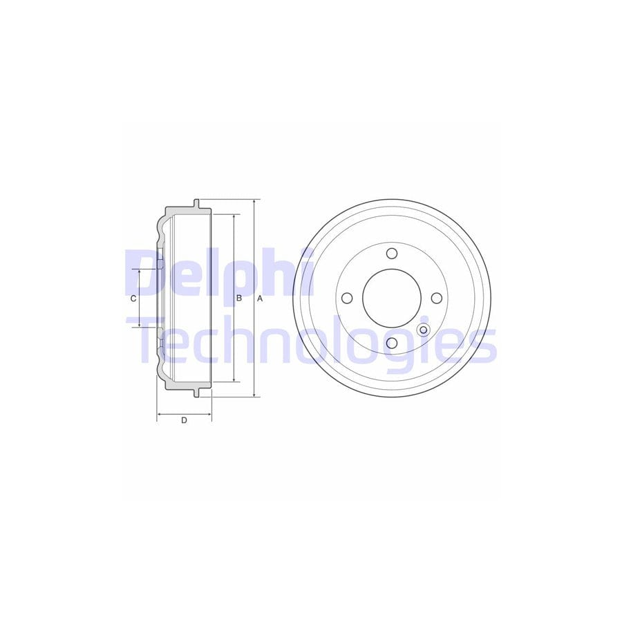 Delphi Bf638 Brake Drum