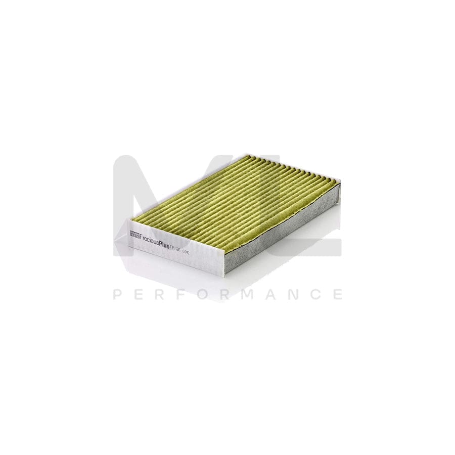 MANN-FILTER FP 26 005 Pollen filter Activated Carbon Filter, Activated Carbon Filter with polyphenol, Particulate filter (PM 2.5), with antibacterial action, with fungicidal effect, FreciousPlus