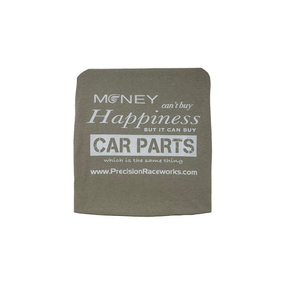 Precision Raceworks 201-0345-LIME-2XL Precision Raceworks T-Shirt - Money Can't Buy Happiness