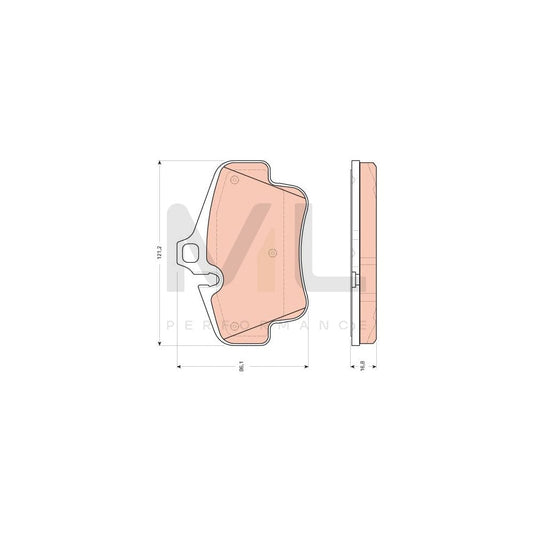 TRW Gdb1758 Brake Pad Set Prepared For Wear Indicator | ML Performance Car Parts