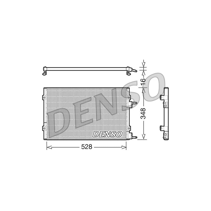 DENSO DCN06003 Air Conditioning Condenser for Chrysler Pt Cruiser Convertible